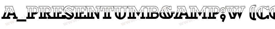 a_PresentumB&W (COPY 1)字体转换